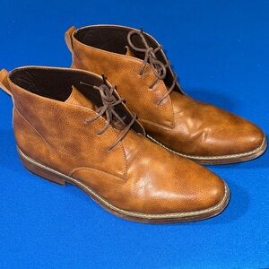 Van Heusen Tan Leather Chukka Boots